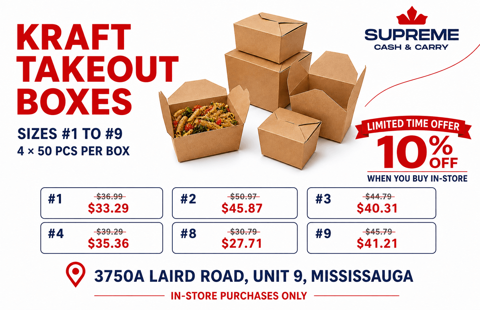 Packaging Wholesale Restaurant & Food Supplies in Ontario mysupreme